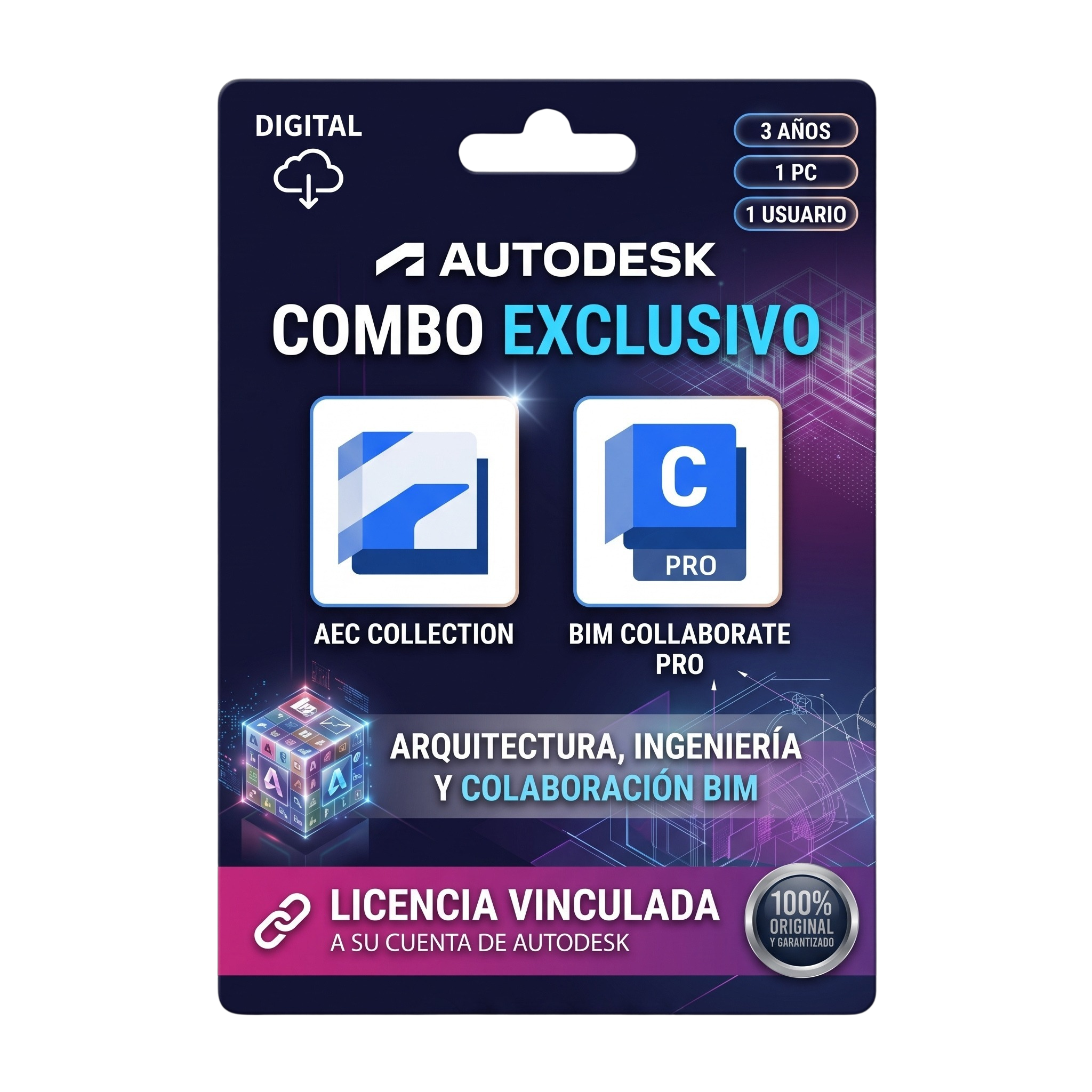 Autodesk AEC Collection + Autodesk BIM Collaborate Pro 3 Años
